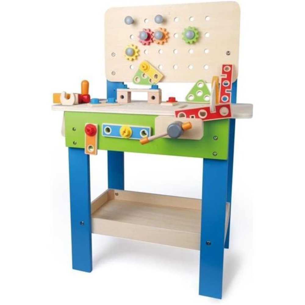 Master Workbench | Award Winning Kid's Wooden Tool Bench Toy Pretend Play